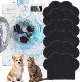 Pet Hair Remover for Laundry (6 Pack) – Reusable Dog & Cat Hair Catcher for Washer & Dryer, Collects Pet Hair, Lint, and Loose Fibers from Clothes, Bedding, Blankets
