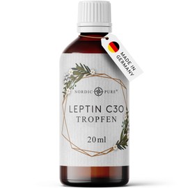 Leptin Drops with Cherry Flavour, Leptin Metabolism Cure, Natural Support, 21 Day Treatment with Leptin, Hormone-Free, Highest Quality Nordic Pure