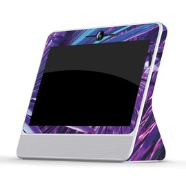 MightySkins Skin Compatible with Facebook Portal - Neon Palms | Protective, Durable, and Unique Vinyl Decal wrap Cover | Easy to Apply, Remove, and Change Styles | Made in The USA