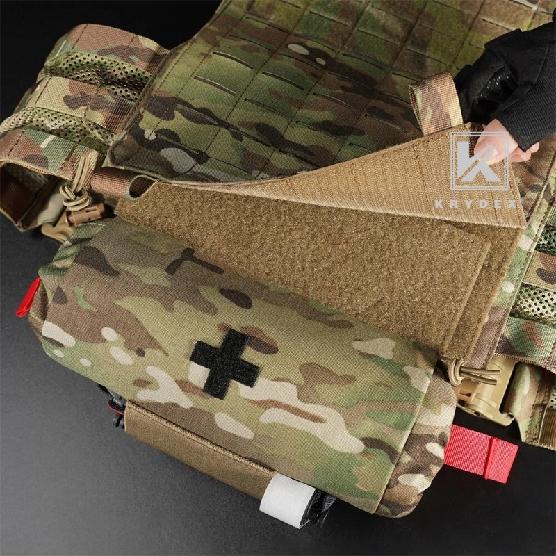 KRYDEX Tactical Roll Up IFAK Drop Pouch Medical EMT First