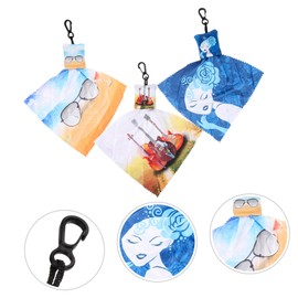 IWOWHERO 3st Mobiler Scheibenwischer Geldbörse Brillenputztuch Brillenglasreiniger Brillenreiniger-schlüsselanhänger Brillenreinigungstücher Bildschirme Sauberer Stoff Handy Kameraobjektiv