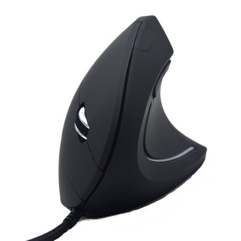 Optical Wired Vertical Mouse Non Slip Matte Surface High Sensitivity