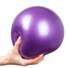 Soft Pilates Ball 9 Inch, Anti-slip Small Exercise Ball, 23CM Small Yoga Ball, Fitness Ball, Stability Ball for Yoga, Pilates, Training and Physical Therapy Home Gym Exercise Balls for Adults - Purple