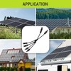 GTIWUNG 2 Pairs Solar Cable Y Splitter Solar Panel Cable