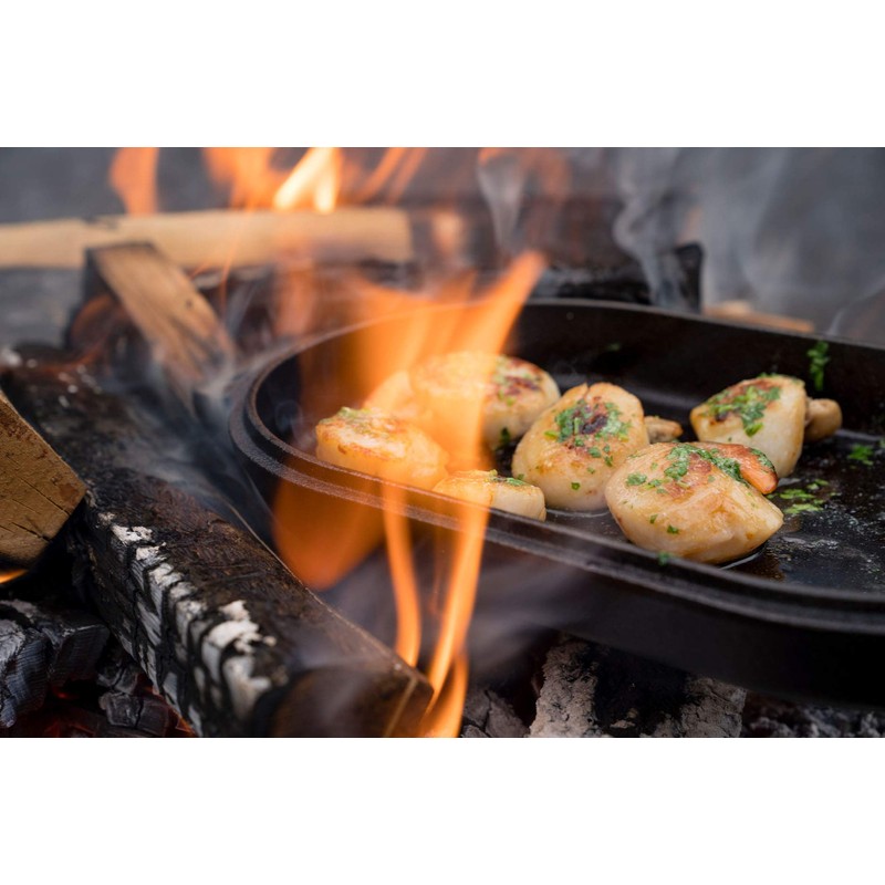 ooni Cast Iron Sizzler Pan - Griddle Frying Pan, 12"