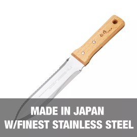 Nisaku NJP650 The Original Hori Hori Namibagata Japanese Stainless Steel Weed...