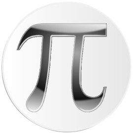 Kiwi Gifts Pi - 25 Pack Circle Stickers 3 Inch - 3.14 Math Mathematics Day