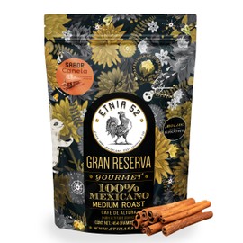 Café Molido de Altura - Sabor Canela | 454gr | Tostado Medio | Sin azúcares añadidos | 100% Arábica | Certificación Kosher | Cafe Molido para Cafetera - Café Molido Medio | ETNIA 52