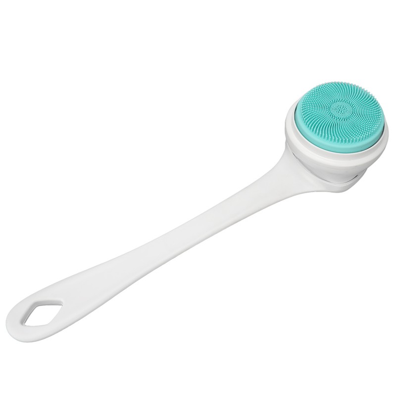 Electric Body Brush Set Rechargeable Long Handle Scrubber Shower Brush