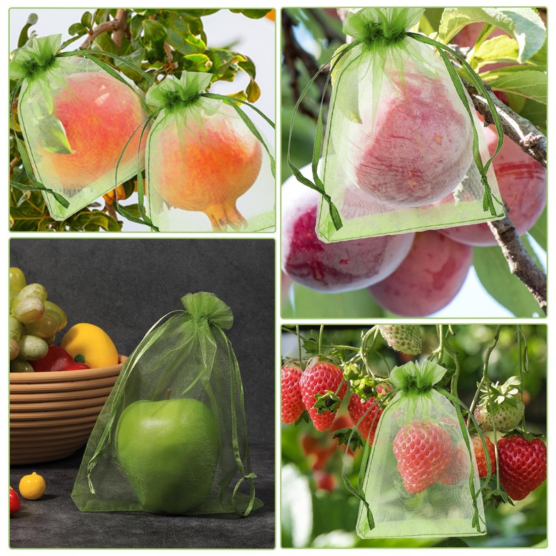 100 Pieces Green Fruit Protection Bags Fruit Protection Bags Fruit