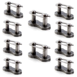 SOAJEE 415H Drive Chain Repair Master Connector Split Link for 49cc 50cc 60cc 66cc 70cc 80cc 100cc 2-stroke Engine Motorized Bicycle ATV Quad Scooter Motorcycle Go Kart Moped Pit Dirt Bike Pack of 10