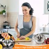 DONGDA Lemon Squeezer Stainless Steel Manual Citrus Juicer with Container