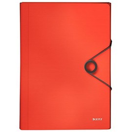 Leitz Solid Project File Polypropylene A4 light red