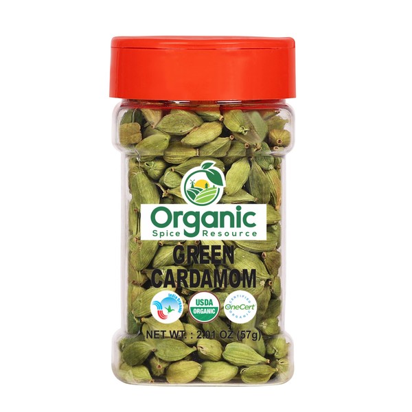 Organic Cardamom Pods | 2.01 oz - 57g | USDA