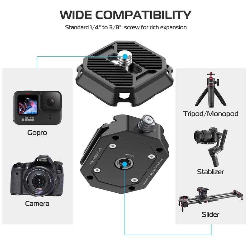 FALCAM F38 Quick Release Kit V1, Plate for DSLR/Mirroless Camera