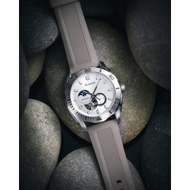 BINLUN Rubber Watch Band Silicone Replacement Watch Strap with 6 Colors for Men Women(Grey,16mm)