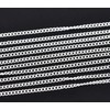 2 Metres Silver Plated Curb Open-Link 3mm x 2.2mm Chain
