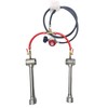 Double Propane Gas Forge Burners with Gas Hose and Regulator