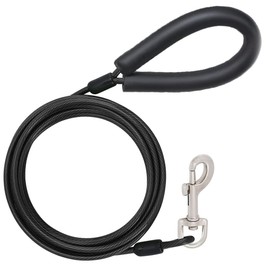 Correa para Perros, Correa de Acero,Correa para Perro de Alta,Perfecta para Perros Grandes Medianas y Pequeñas,1.5m/3m (Negro, 3.0M)