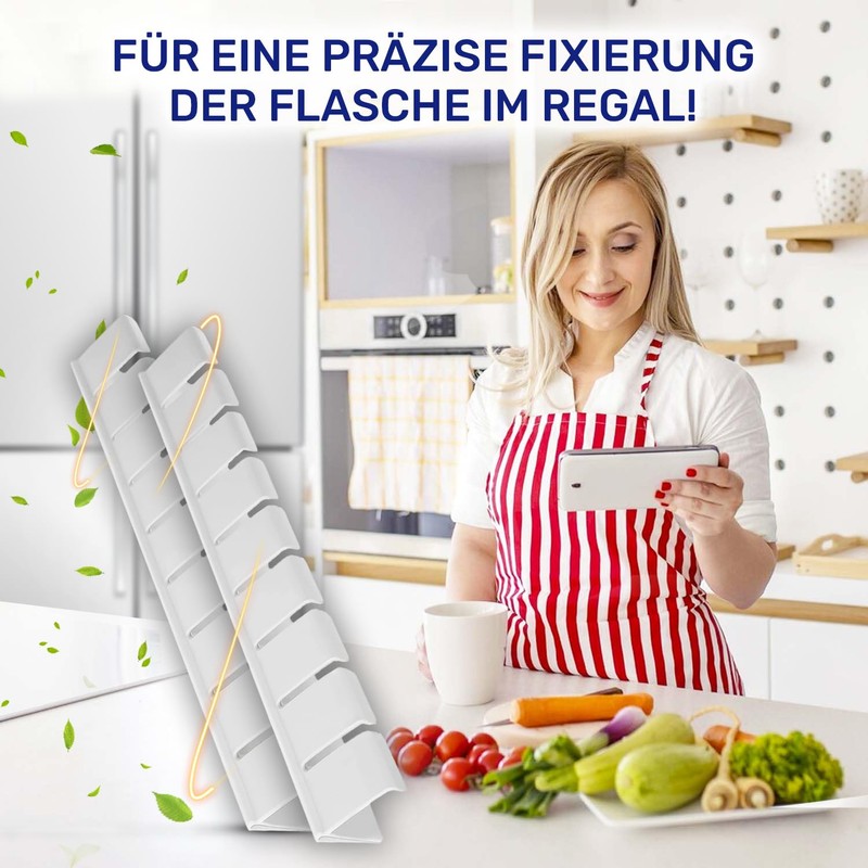 Bottle Holder for Bottle Shelf on Fridge Door with Original