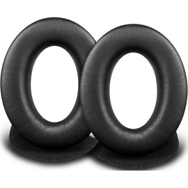 SOULWIT Lambskin Replacement Ear Pads for Bose A20 Aviation Headset, Aviation Headset X A10, Earpads Cushions with Softer Leather, Noise Isolation Foam (Black)