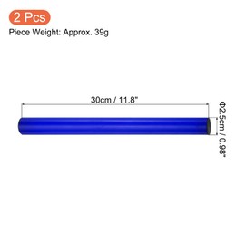PATIKIL Junior Relay Truck Baton 2pcs Plastic Race Field Running Stick Outdoor Athletics Sports Game Tool Blue