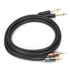 JORINDO Dual 6.35mm Male to Double RCA Male Cable Audio