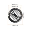 sourcing map 2 Pcs 2inch Black Speaker Grill Mesh Plastic