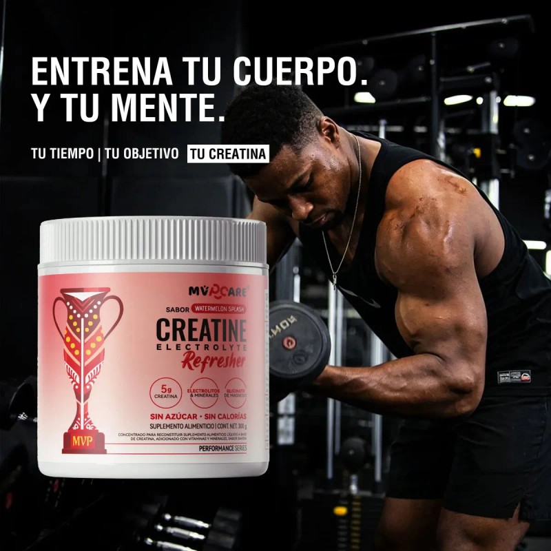 Mvpcare Pre Entreno Creatine Refresher Creatina Monohidratada Electrolitos Magnesio Vitaminas