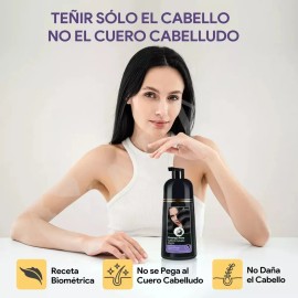 Kaisasa Shampoo con Tinte y Aceite de Coco, Fórmula Hidratante para Cabello Colorido, Brillante y Suave, Ideal para Todo Tipo de Cabello 500 ml