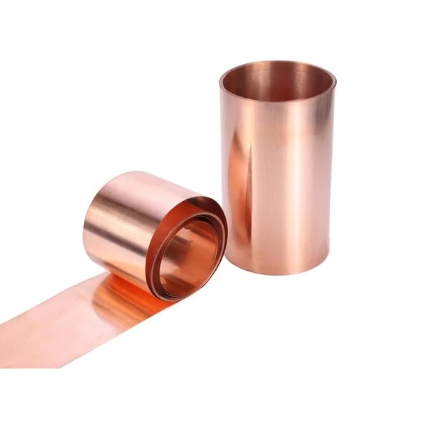 1 m/lote 0,1 mm 0,2 mm 0,3 mm 0,5 mm 0,8 mm 1 mm tira de cobre placa de cobre rojo cobre púrpura lámina de cobre medio duro (0,2 mm)