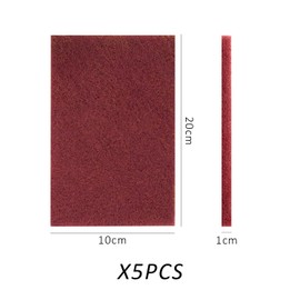 5 Pieces of Scouring Pads, Cleaning and Rust-Removing Scouring Pads, Kitchen Cloths, Multi-purpose Cleaning Cloths, Double-Sided Scouring Pads, Cleaning and Polishing Cloths (10*20cm)