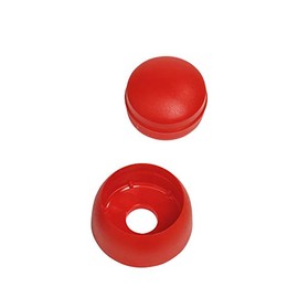 SPIELTURMKING Bolt & Screw Cover | Small - 6mm | for Play Towers Children's Play Equipment Swings (Red, Pack of 10)