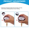 MEASUREMAN Commercial Tridicator, 2.5" Dial, 1/4" NPT Back Mount, Dual