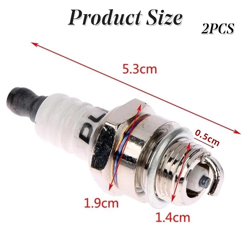2 PCS L7T Spark Plug Universal 2 Stoke Engine Nickel