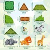 Voxifyx Magnetic Tiles Set Grassland Animals Theme Toys, Magnet Tiles