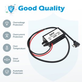 2 PCS DC Converter Voltage,Aideepen 12v to 5v 3A 15W Converter DC-D C Buck Module Micro USB Car Power Converter Adapter(Micro USB)