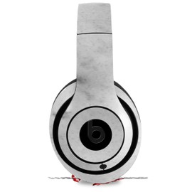 Skin Decal Wrap Works with Beats Studio 2 and 3 Wired and Wireless Headphones Marble Granite 07 White Gray Skin Only Headphones NOT Included