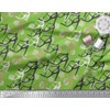 Soimoi Green Rayon Fabric Dot & High Heels Women Fabric