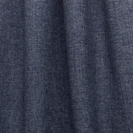 Nicole Miller New York Peterson Cotton Blend Tuxedo Tab Top Light Filtering Curtain Panels, 54"x 63", Indigo, Set of 2