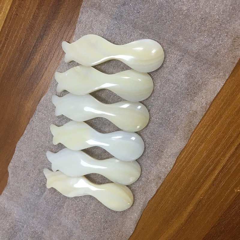 DUEBEL Sturgeon Shape Caviar Spoon, 8 cm x 2.5 cm