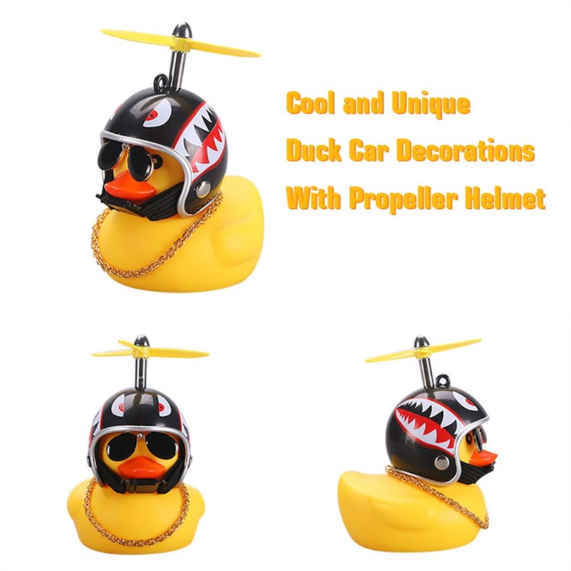 wonuu Rubber Duck Car Ornaments Yellow Duck Car Dashboard Decorations