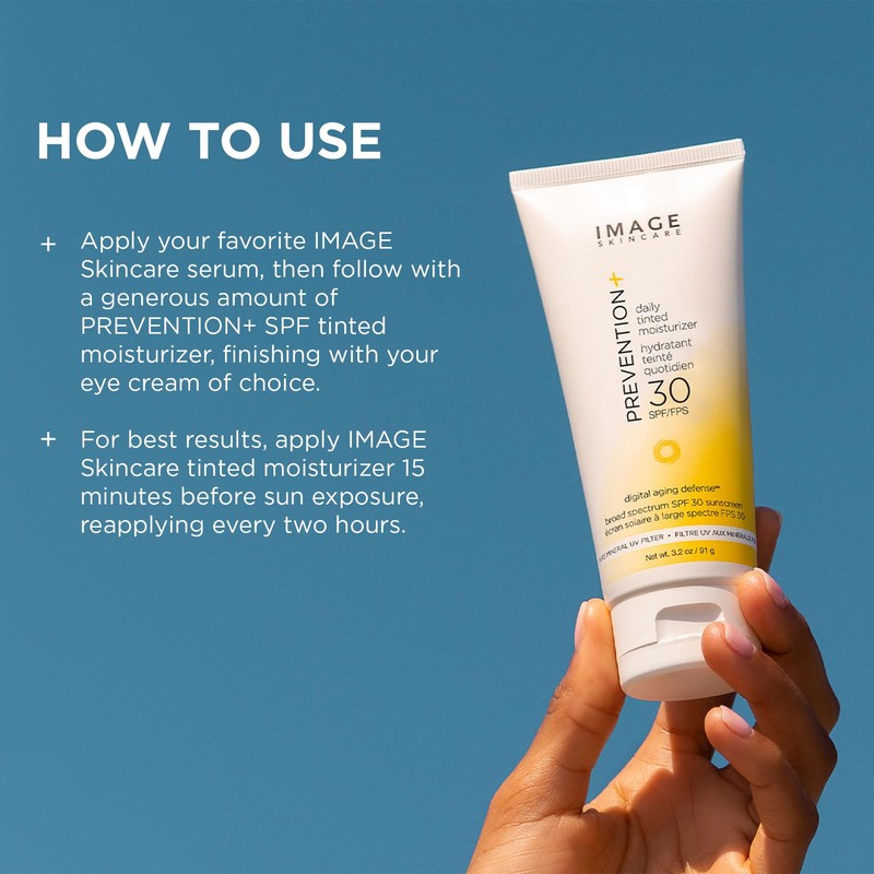 IMAGE Skincare, PREVENTION+ Daily Tinted Moisturizer SPF 30 Sunscreen, No