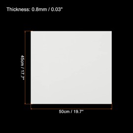MECCANIXITY EVA Foam Sheets White 19.7 Inch x 17.7 Inch 0.8mm Thick Crafts Foam Sheets for Costumes, Arts and Crafts Projects Pack of 5