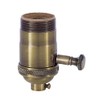 B&P Lamp® Edison Size Full Dimmer Socket in Antique Brass