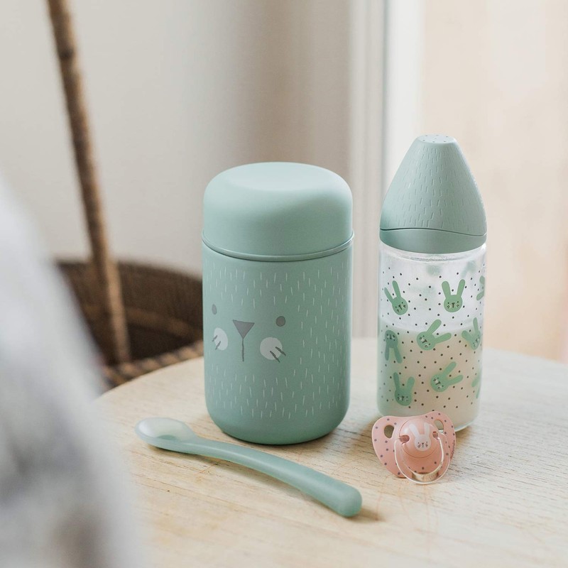 Suavinex 303515 - Baby Food Thermal Flask, Blue