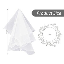 1 Pc Pearl Hair Accessories, 1 Pc Veil, Wedding Hair Accessories Set, Simple Soft Chain Headband, Elegant Rhinestone Headpiece, Crystal Hair Accessories, Suitable For Ladies And Girls