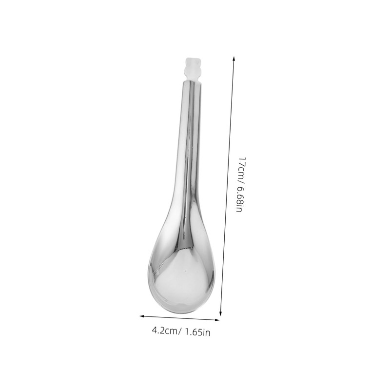 iplusmile 4pcs Stainless Steel Slotted Caviar Spoons Set Versatile Strainer