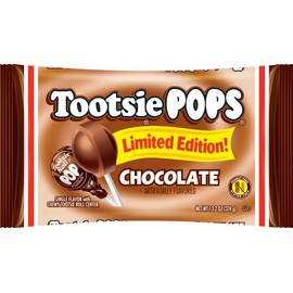Tootsie Pops Tootsie Roll Pops Chocolate Flavor Limited Edition Single Flavor Lollipops - 13.2 Ounce Bag