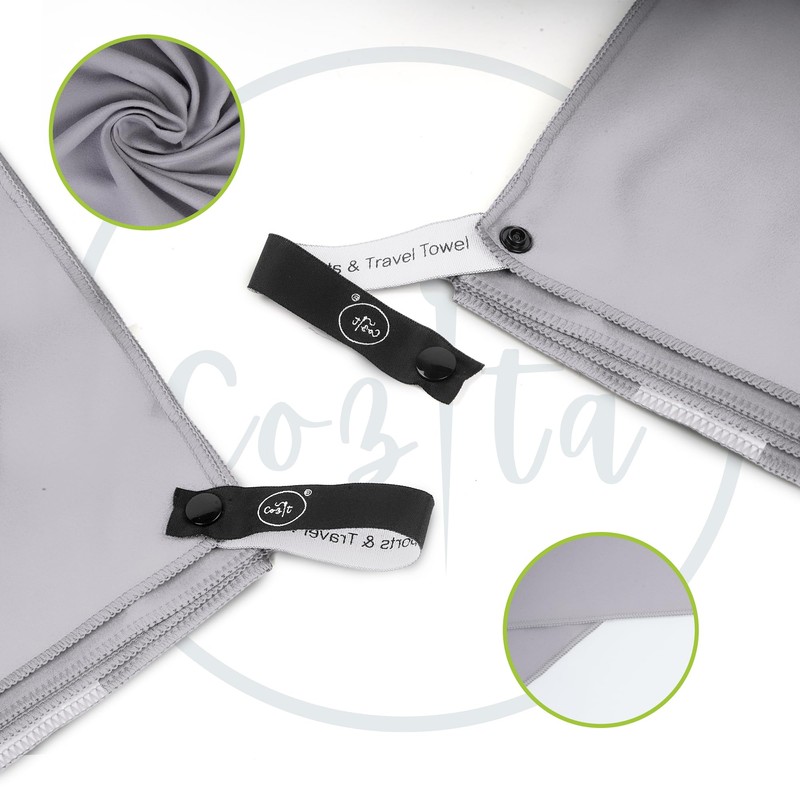 Cozita Microfiber Towel, Super Soft and Extremely Absorbent, Quick Drying,